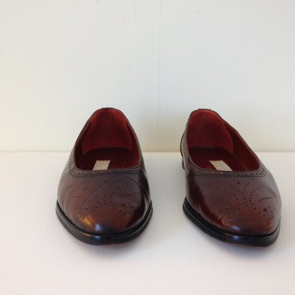 Paloma Flats Classic Wingtip Italian Leather 6M - Picture 10 of 15